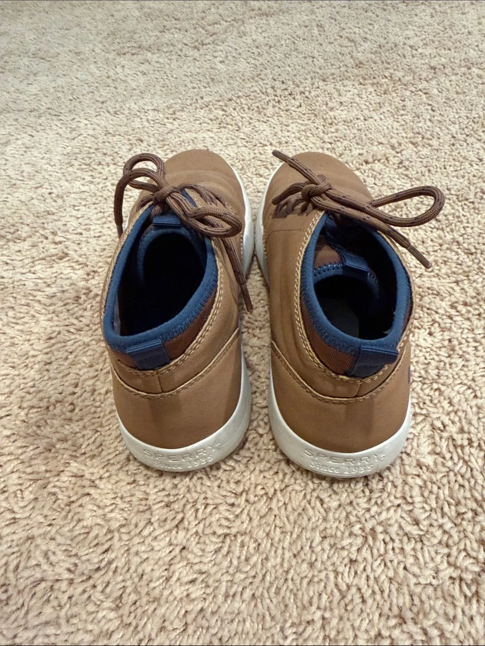 Boy’s Casual Lace-Up Chukka Dress Shors in Brown